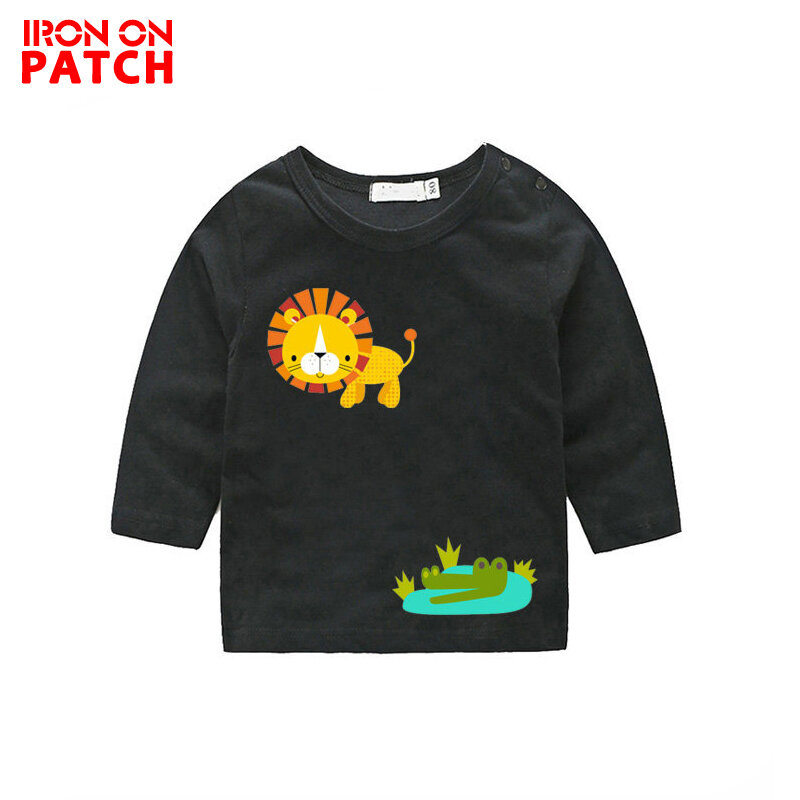 Cute Small Animal Hedgehog Patch Iron-on Sticker Quality Handmade Heat Transfer For DIY Children Baby Clothing Giraffe Patch