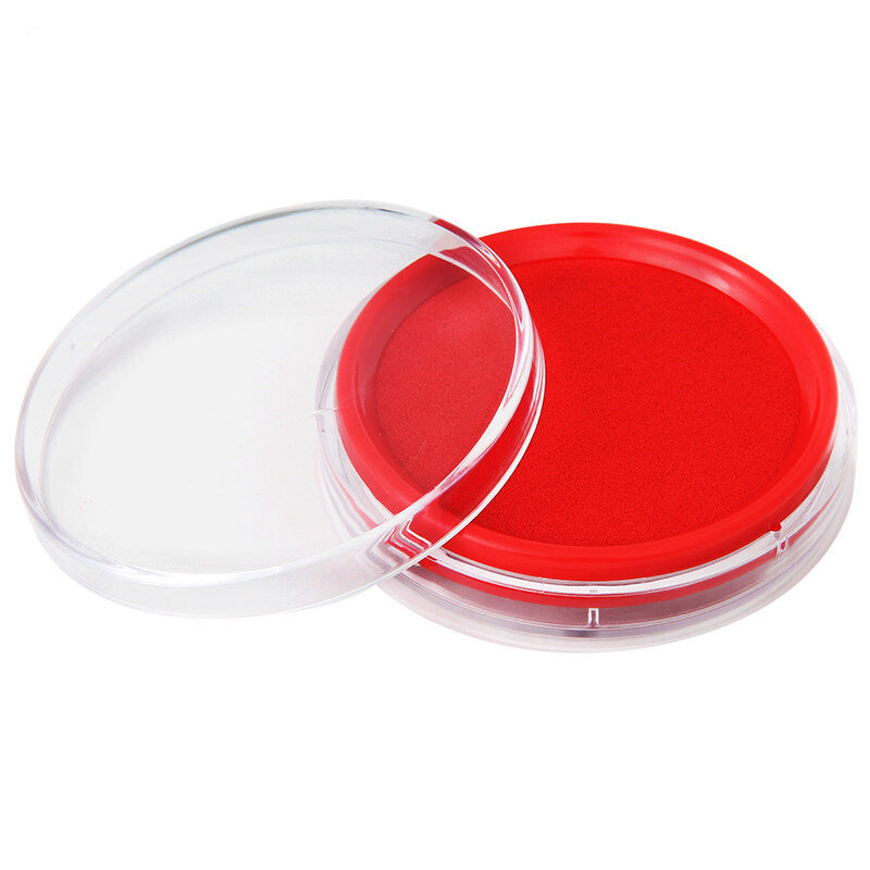Rode Kleur Stempel Pad Hoge Kwaliteit Pigment Inkt Pad Voor Stempel Stempelkussen Voor Febric Seal Office Materiaal Schoolbenodigdheden