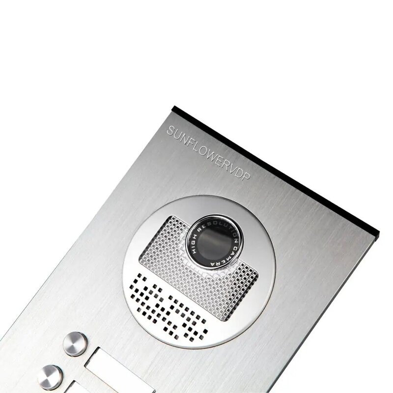 Intercomunicador de vídeo con botones táctiles de 7 pulgadas con intercomunicador de grabación para una casa privada + Control de acceso de tarjeta TF de 16GB vídeo sistema de intercomunicación