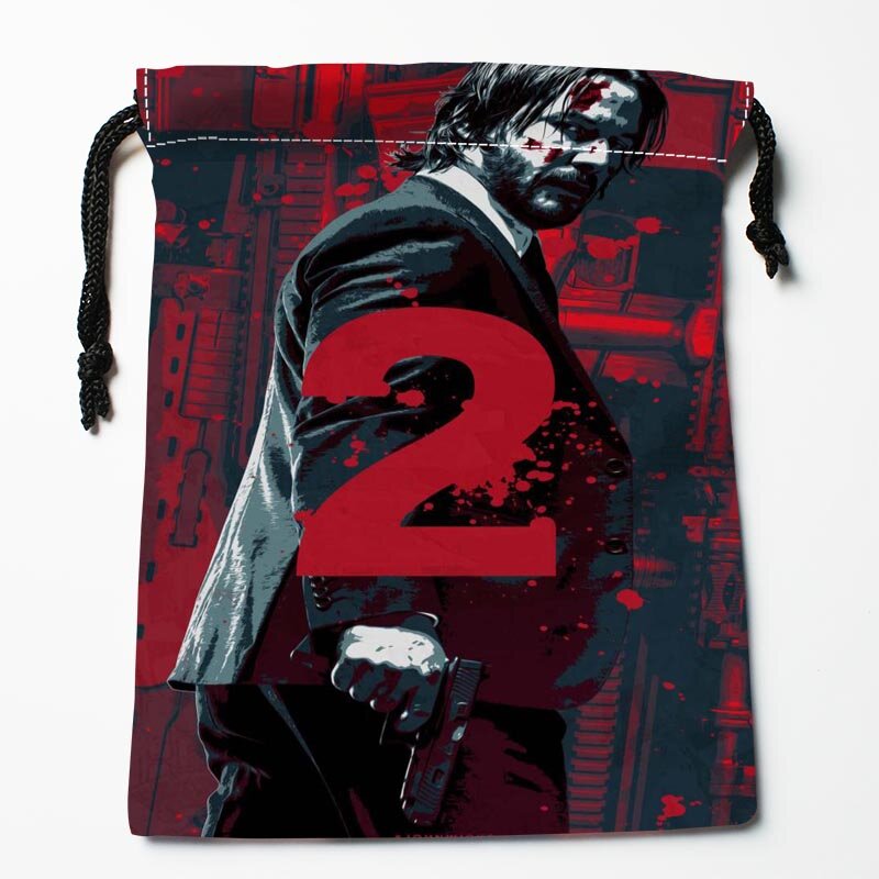 John Wick – sacs à cordon, nouveaux arrivages, sacs de rangement personnalisés, sacs-cadeaux imprimés, plus de taille 18x22cm, bricolage de votre photo