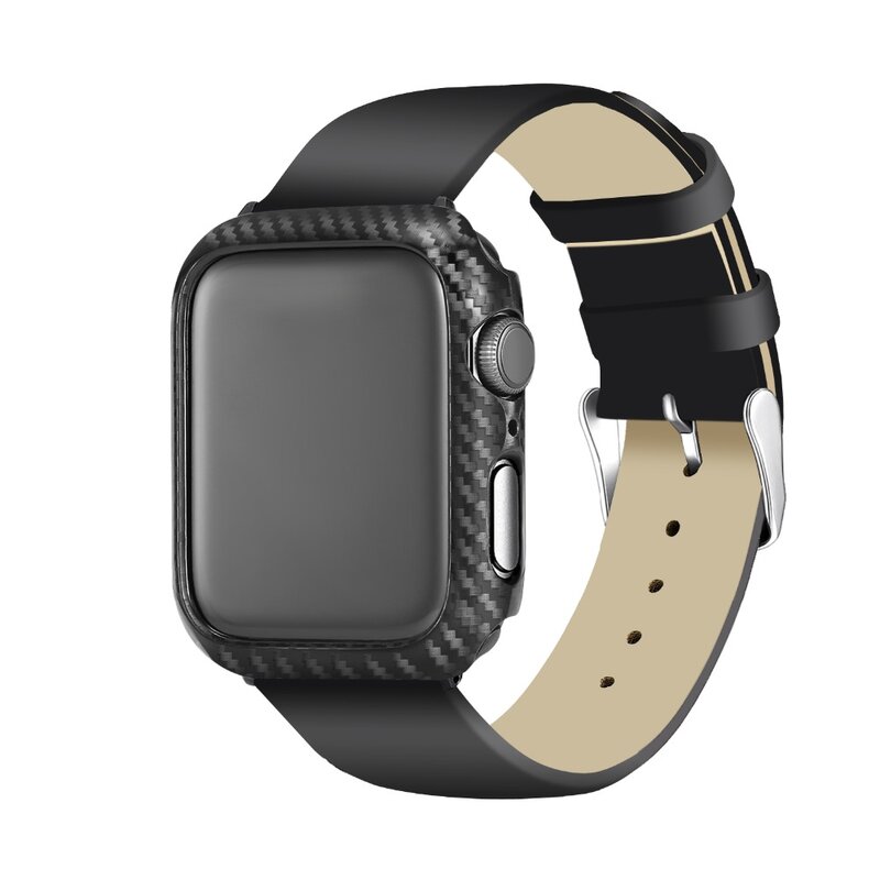 Карбоновый защитный чехол для Apple Watch 4 полосы 42 мм 38 мм 44 мм 40 мм Чехлы для часов бампер для iwatch серии 3 2 1 Аксессуары