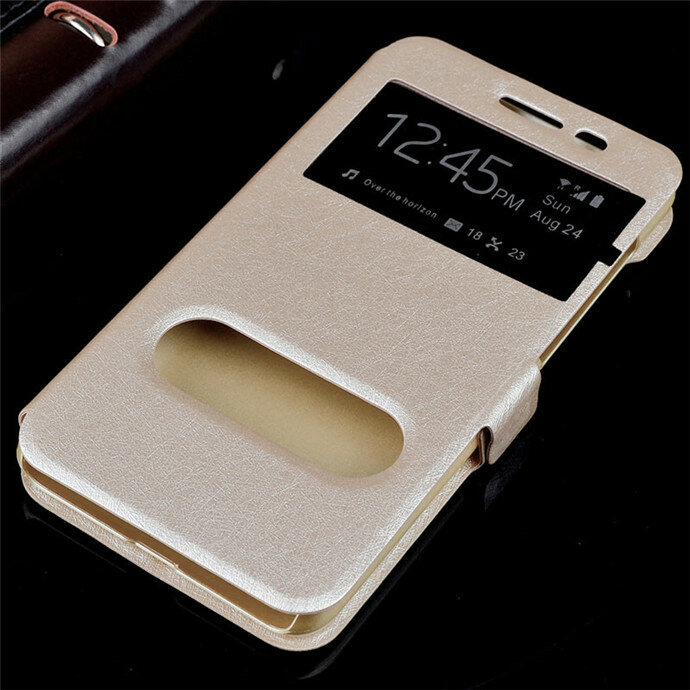 For Huawei Y5 II Case Quick View Window Stand Cover For Huawei Y5 ii Y5II 2 Case Flip PU Leather Phone Cases CUN L21 U29 L01 5.0