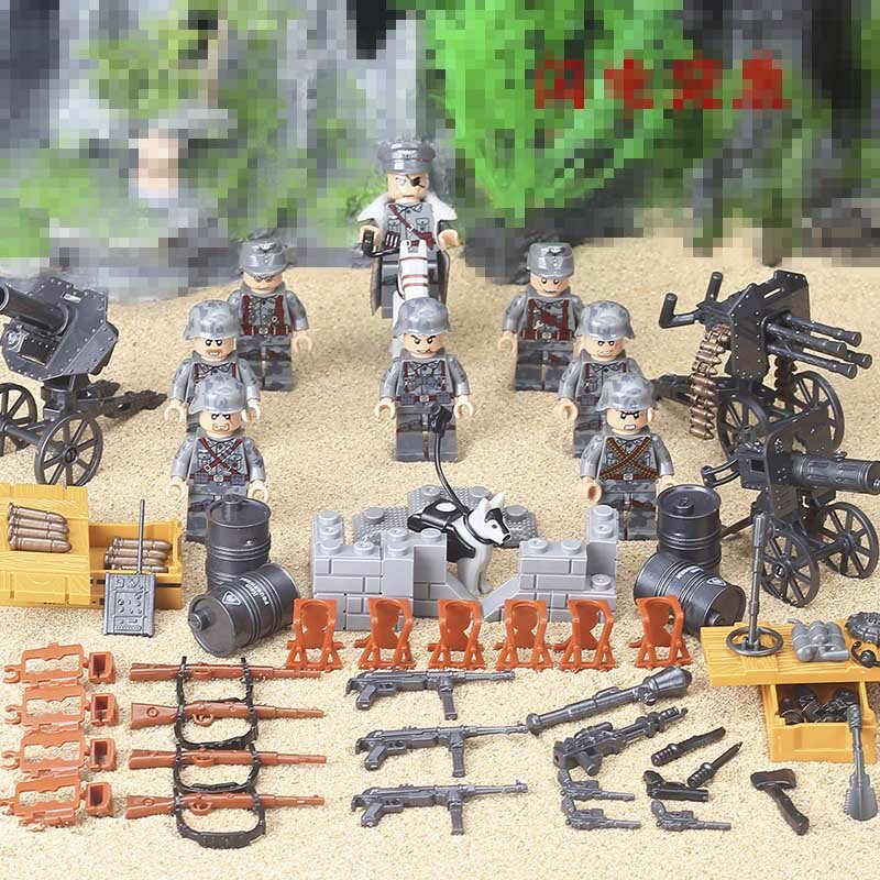 Compatible legoed militaire ww2 soldat SWAT armée Forces spéciales équipe soldats armes blocs de construction enfants jouets enfant briques