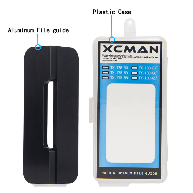 XCMAN-Guide de fichier d'angle de biseau latéral de course en aluminium dur Alpine 506, fabriqué par CNC