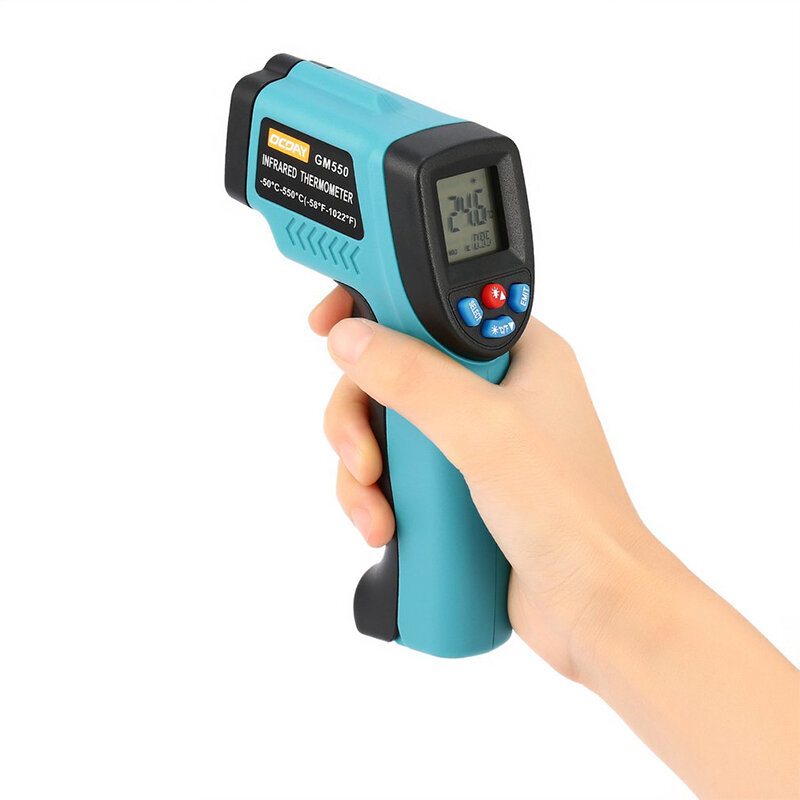 Tragbare non-kontakt infrarot thermometer GM550 infrarot thermometer elektronische thermometer laser temperatur gun