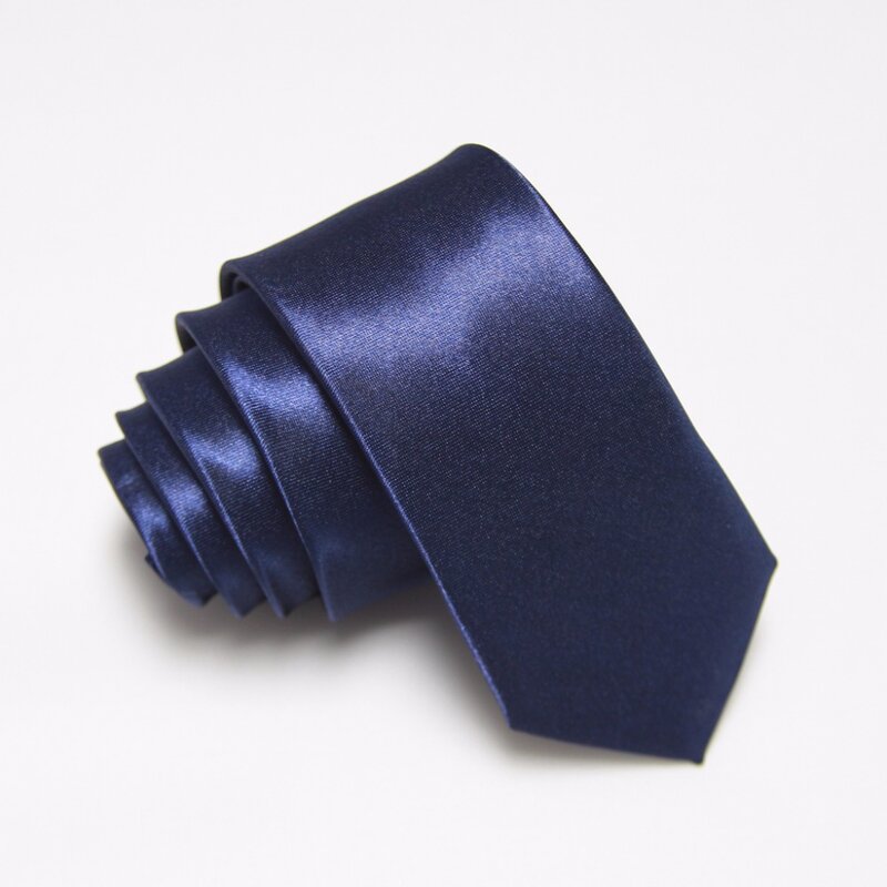 Gravatas pretas e finas para homens, gravatas de poliéster e 36 cores, 2019