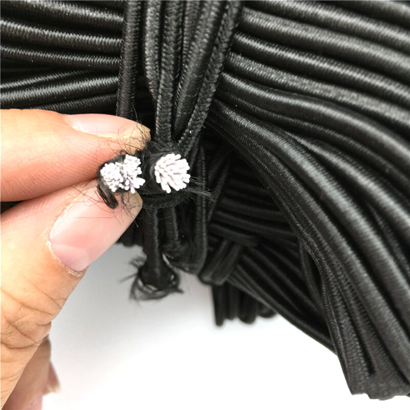 Bande élastique ronde de haute qualité, 1/2/3/4/5mm, caoutchouc blanc noir, pour la couture de vêtements, accessoires de bricolage