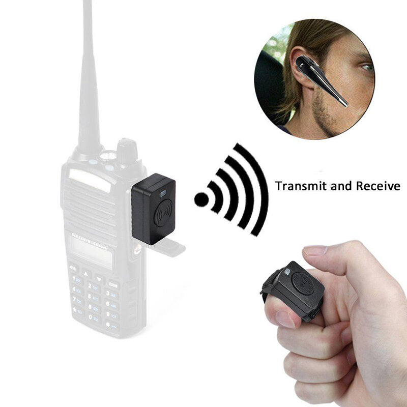 Casque sans fil Bluetooth pour Motorola Baofeng uv-82 HYT, Radio bidirectionnelle, walkie-talkie casque de vélo, mains libres, 2 pièces