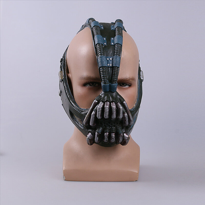 Máscaras de Bane Batman para Cosplay, accesorios de película, El caballero oscuro, máscara de látex, cabeza completa, transpirable, para Halloween