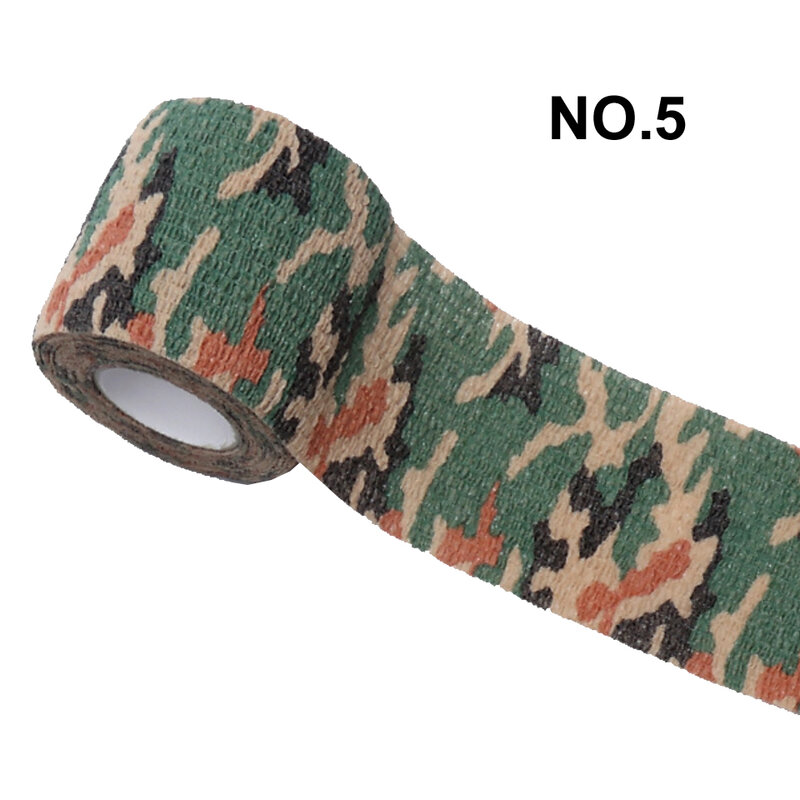 1 Roll 5*450Cm Wegwerp Zelfklevende Flex Elastische Camouflage Bandage Tattoo Handvat Grip Tube Wrap Elleboog stok Medische Tape