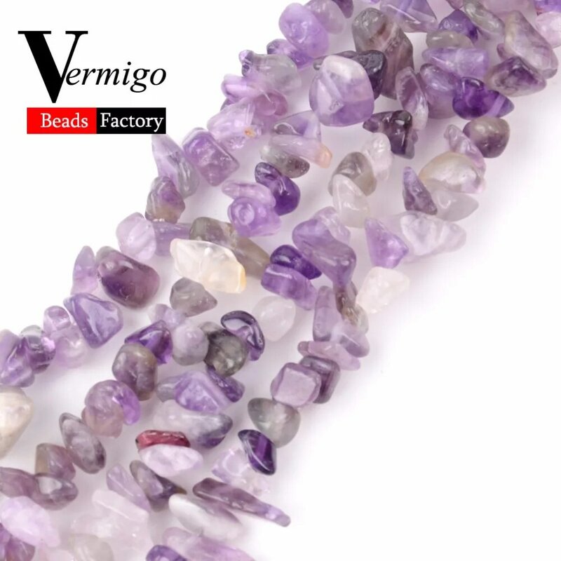 Irregular Freeform Chip Gravel Beads Natural Stone Amethysts Tiger Eye Beads For Jewelry Making 3-5-8-12mm Diy Necklace 16inches