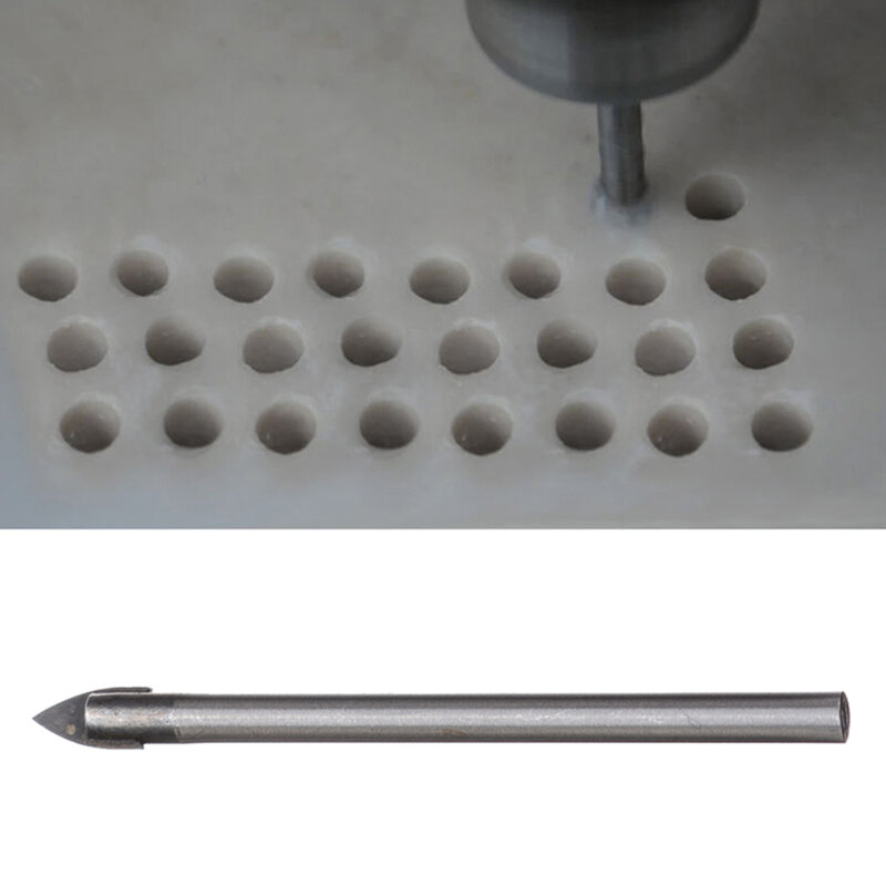 10 Pcs Hoge Kwaliteit 6 Mm Tip Keramische Tegel Boren Hoofd Tungsten Carbide Boren Bit Power Tool 4.5mm Schacht