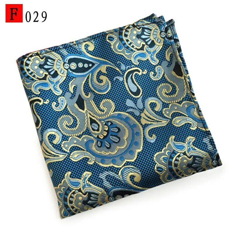 Lenço de seda vintage 25*25cm, lenço de bolso floral com bolso estilo vintage