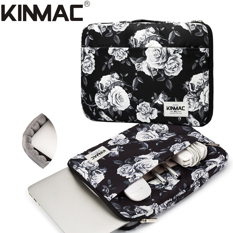 Shockproof Brand Kinmac Laptop Bag 12,13.3,14,15.4,15.6 Inch,Waterproof Lady Man Sleeve Case For MacBook Air Pro M1 Handbag PC