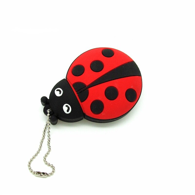 Fashion Ladybug usb flash drive disk mini Beetle gift memory stick pendrive 4gb 8gb 16gb 32gb ladybird Pen drive personalized