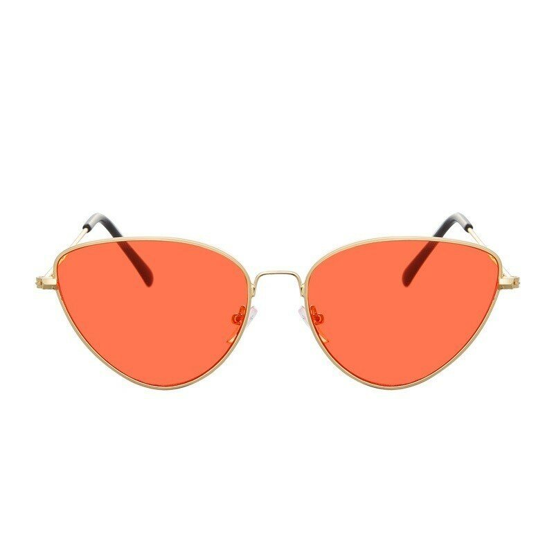 ใหม่ Vintage Cat Eye แว่นตากันแดดแฟชั่นผู้หญิงยี่ห้อ Designer Lady Mirror Cateye Sun แว่นตาหญิง Shades UV400