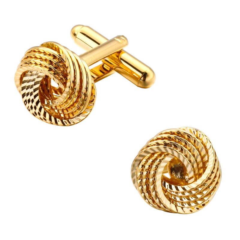 The new men's brand jewelry gold Cufflinks French Twist shirt cuff links wholesale and retail