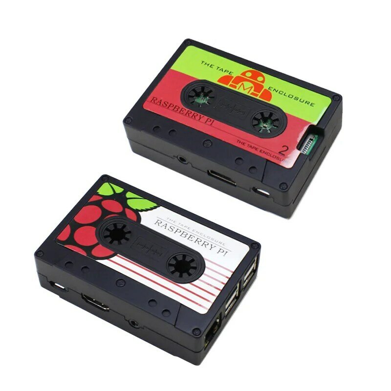 Elecrow-Funda de cinta magnética para Raspberry Pi, Carcasa de ABS, diseño de caja para Raspberry Pi 3 B + /3 B / 2 B / B Plus
