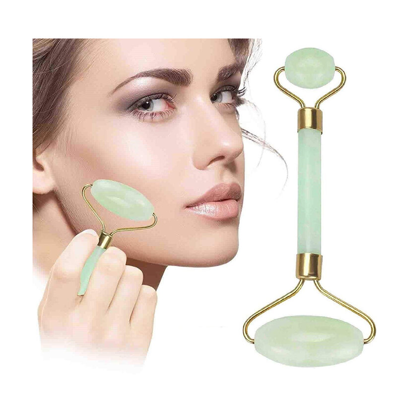 Nueva versión de rodillo de Jade facial, rodillo masajeador facial, para ojos, cuello, piel, adelgazamiento corporal, Anti-envejecimiento Anti-hinchazón envío rápido