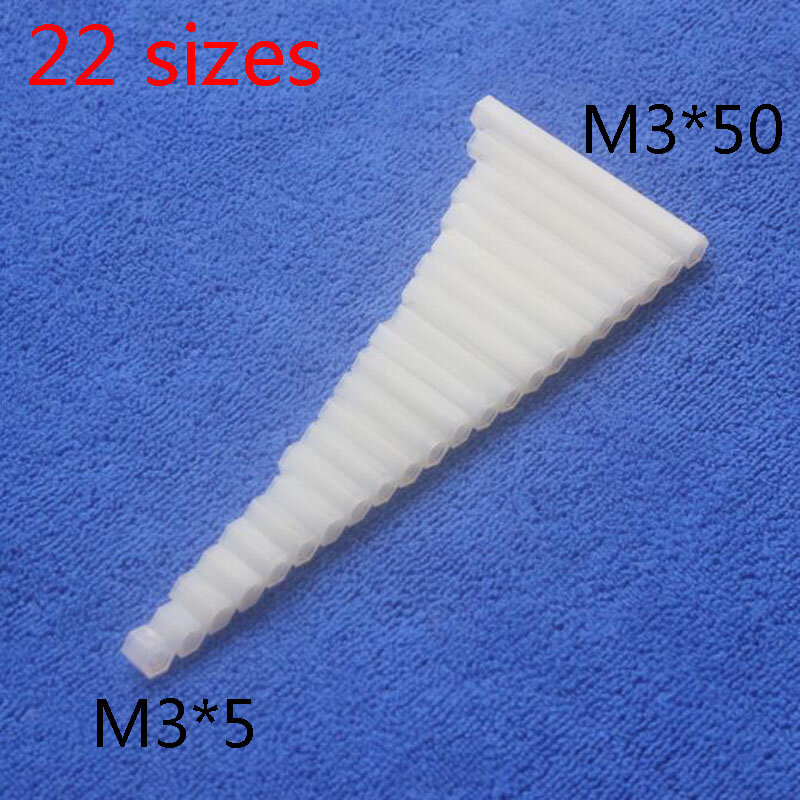 白いナイロン製の六角メスとメスのスタンドオフスペーサー,11mm,1ピース,新品,プラスチック製