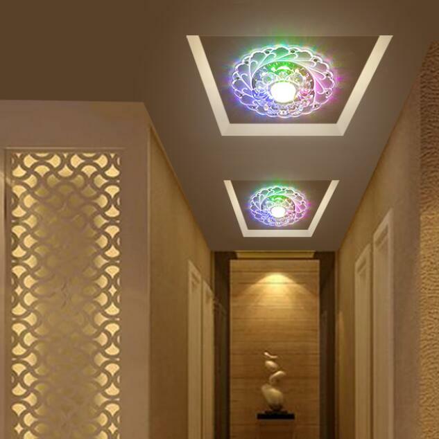 مصباح سقف كريستالي LED ، تصميم زهرة زرقاء ، منتج جديد وحديث ، موفر للطاقة ، ثريا عصرية