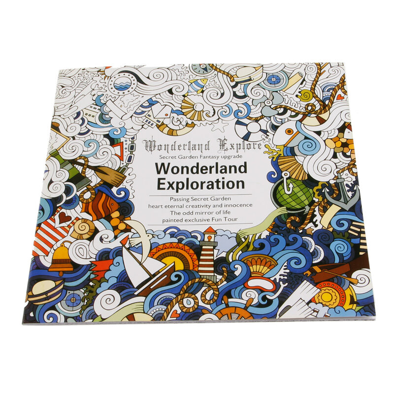Libro de colorear de exploración del país de las maravillas para adultos jóvenes, grafiti, libros, regalos, novedad de 2022