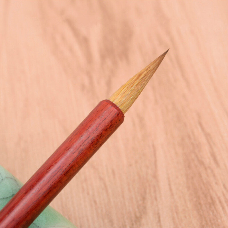 Najwyższej jakości łasica włosów chiński kaligrafii szczotki pióro dla małych regularne pisanie pisanie szczotka chiński obraz Brush Supplies