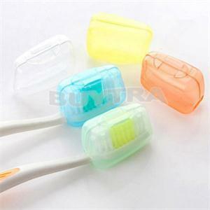 5pcポータブル旅行歯ブラシヘッド歯ブラシケース保護キャップ健康式抗菌歯ブラシプロテクター