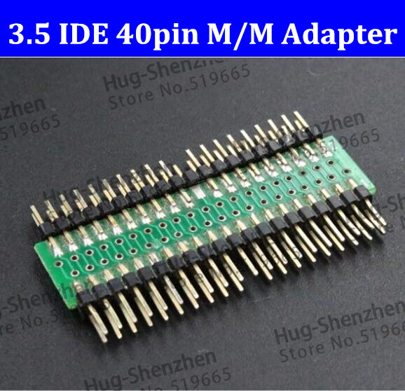 High quality  IDE 3.5' 40 pin to 40pin Adapter 40p male IDE to 40p male IDE converter adapter