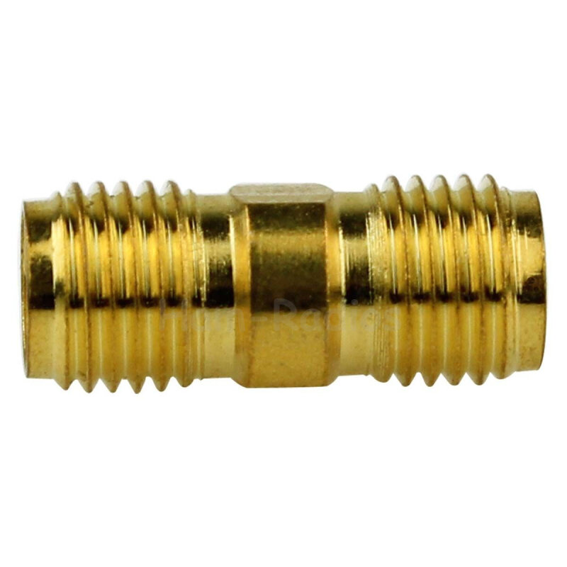 New SMA Female Jack To SMA Female Plug RF Coaxial Connector Adapter SMA KK Golden for Walkie Talkie Two way Radio