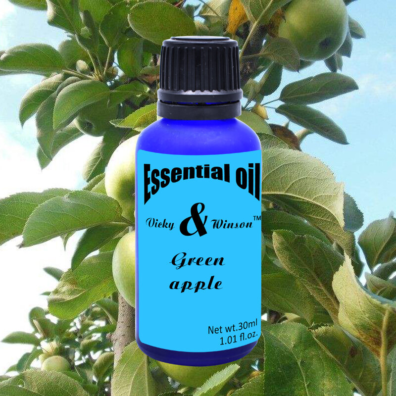 Vicky & winson-óleos essenciais de aromaterapia, óleo essencial vegetal 100% puro, óleo de maçã, desodorização para difusão do sono