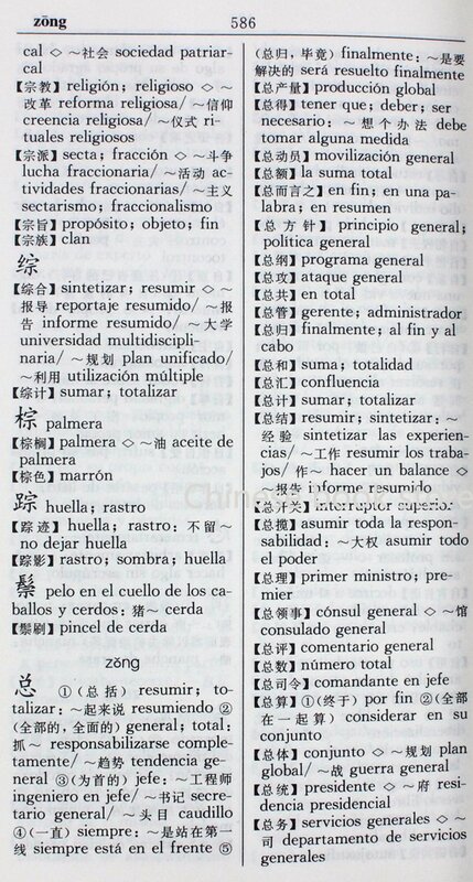 New Hot Modern Chinese Spain Dictionary for learning Spain language Chinese dictionary