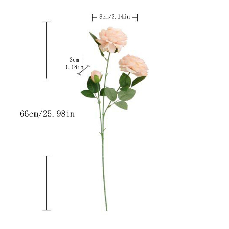 beautiful rose peony artificial silk flowers small bud wedding bouquet for home decoration long fake flowers outdoor backdrop