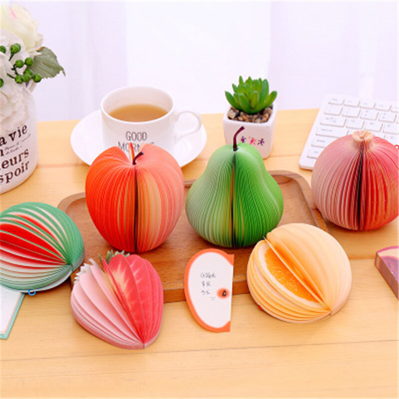 Cute Sticky notes Creative DIY fruit vegetables Memo pads kawaii note paper stationery Office Papelaria Supplies stationery off