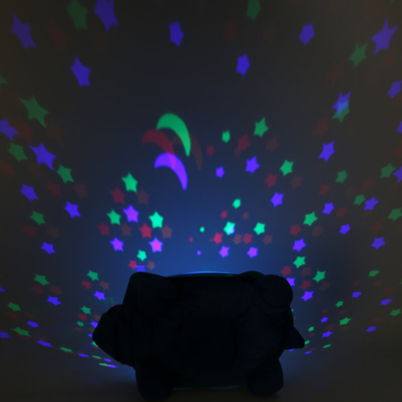Czysty nieszkodliwy materiał żółw gwiazdy projektor do oświetlenia nocnego lampa żółwia muzycznego na pokój dziecięcy prezent dla dziecka zabawki sypialnia