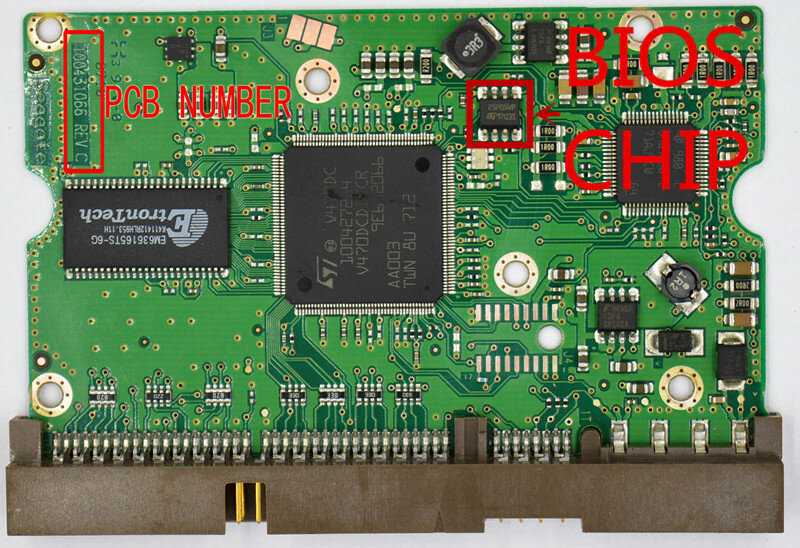 Seagate Desktop Hard Drive Circuit Board Nummer: 100431065 Rev C/100431057/Ide STM380215A