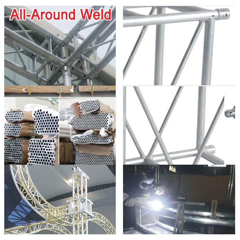 Aluminium quadratisches Bühnen fachwerk 10 mx10x4m Struktur zapfen fachwerk für den Bühnen versand auf dem Seeweg