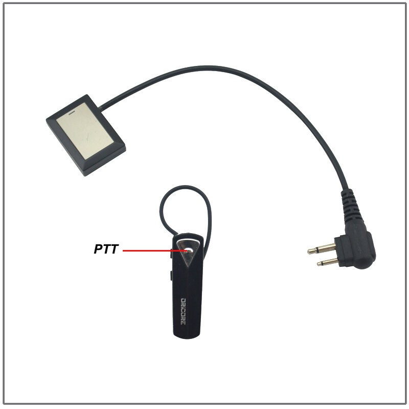 Adaptador m de walkie-talkie, compatível com bluetooth, plug w/fone de ouvido para motorola gp300 gp88 gp88s gp3688 cp140 gp3188
