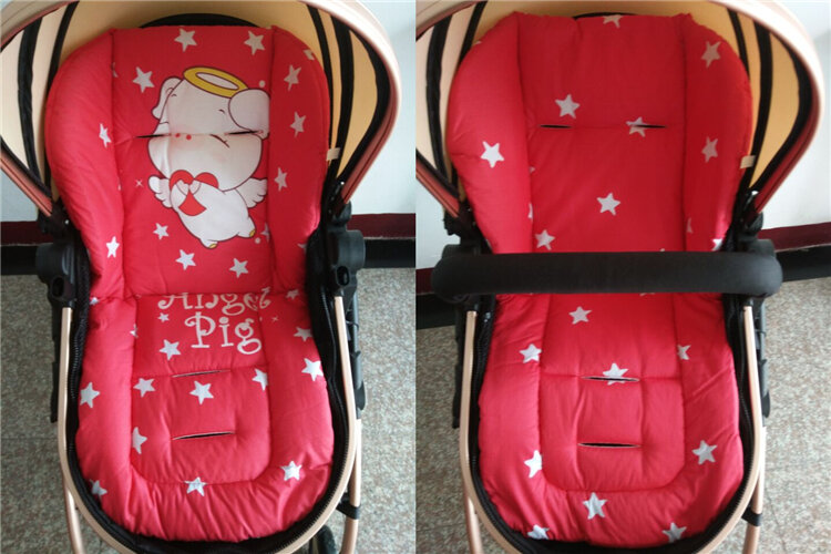 Cojín de algodón para cochecito de bebé, cubierta de asiento de cochecito de bebé, alfombrilla acolchada, forro de asiento de carrito, colchón, almohadilla para pañales de bebé