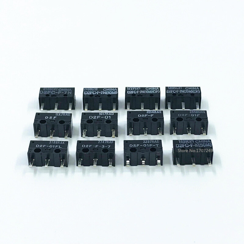 Microinterruptor D2FC Original de 2 piezas, D2FC-F-7N de 10m, 20m de D2FC-F-K (50M), 60MN, D2F, D2F-F, D2F-01, D2F-01L, D2F-01FL, D2F-01F-T