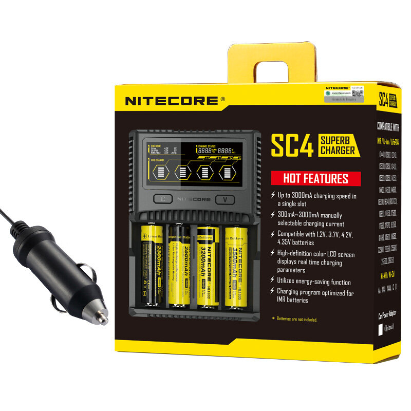 SC4 La corrente di carica di SC4 Superb Caricabatterie è fino a 6A in totale e la massima corrente di carica fino a 3A in s singolo slot.