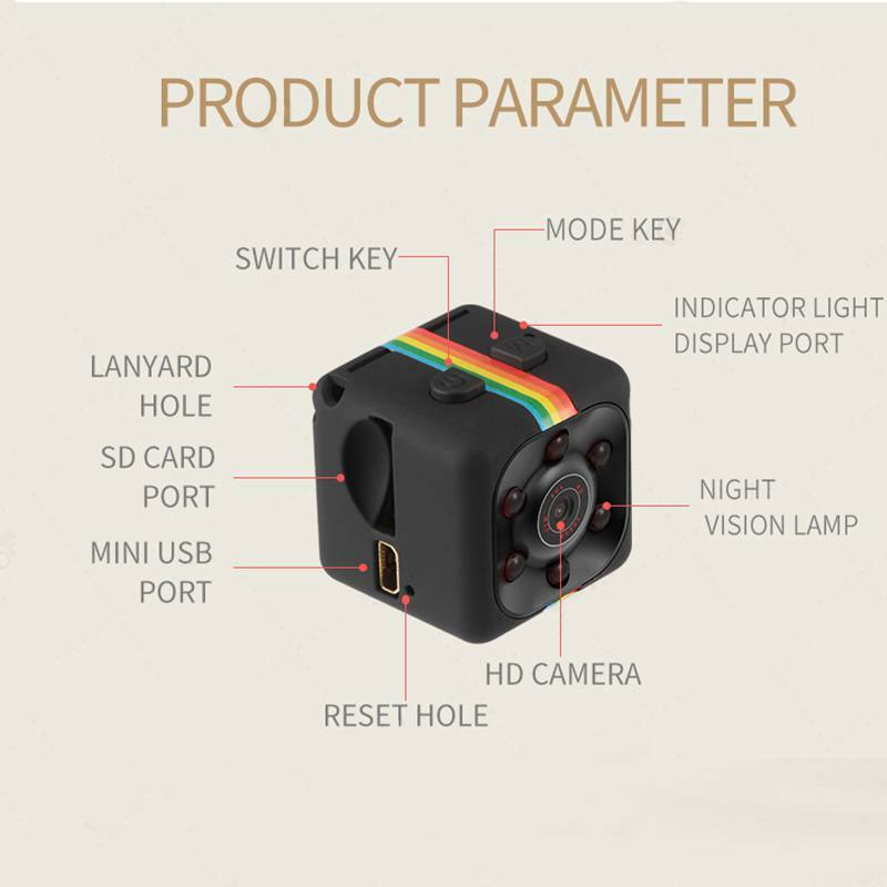 Оригинальный SQ11 мини Камера 640*480 DV Micro спортивные Камера Видеорегистраторы для автомобилей Ночное видение видео голос Регистраторы мини Эк...
