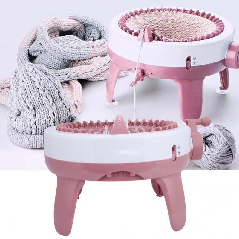 40 Needle DIY Big Hand Knitting Machine Weaving Loom knit for Scraf Children Learning Toy Knitting Tools Threader Sewing Tool