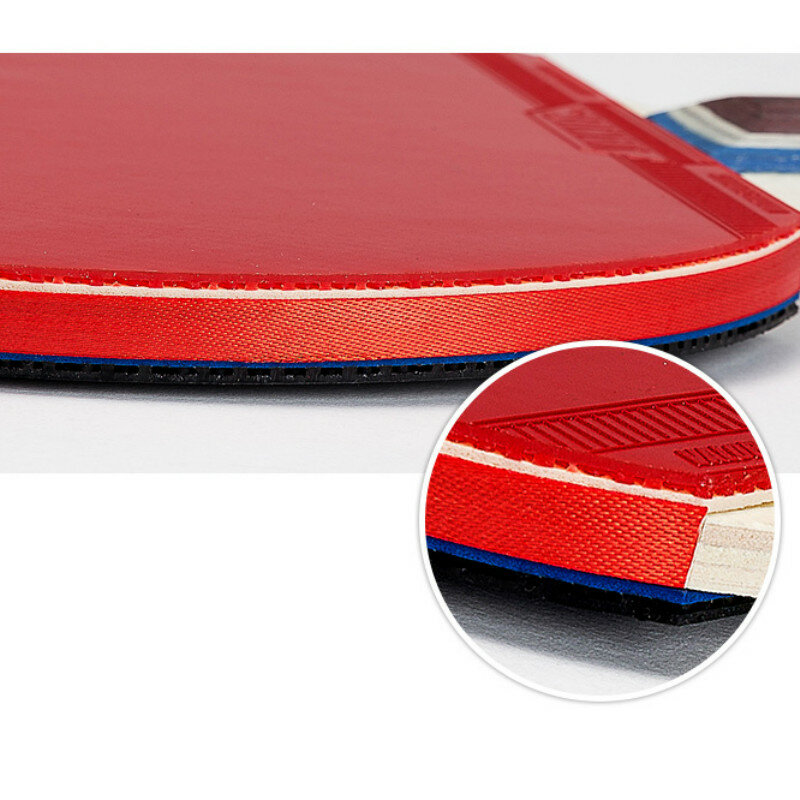 Raquete de tênis de mesa com punho longo/curto, raquete de tênis de mesa com espinhas de borracha para punho duplo