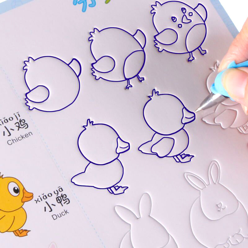 Baru Alur Hewan/Buah/Sayuran/Tanaman Kartun Bayi Menggambar Buku Mewarnai Buku untuk Anak-anak Anak-anak Lukisan Usia 3-9