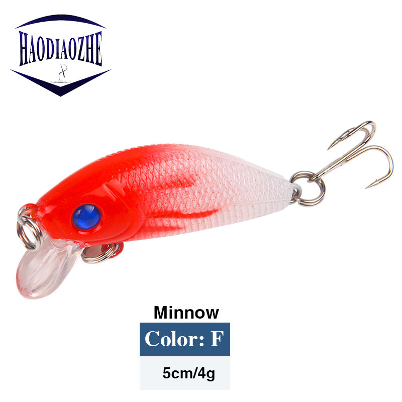 Minnow Fishing Lures 5cm 4g Floating Isca Artificial Japan Hard Bait Bass Topwater Pesca Wobblers Crankbait Carp Fishing Tackle