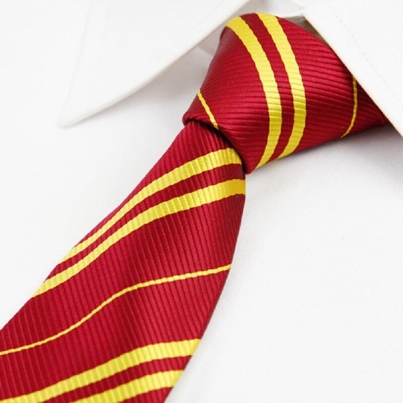 Corbata de cuello a rayas para niños, corbatas ajustadas para la universidad, color rojo, 2019