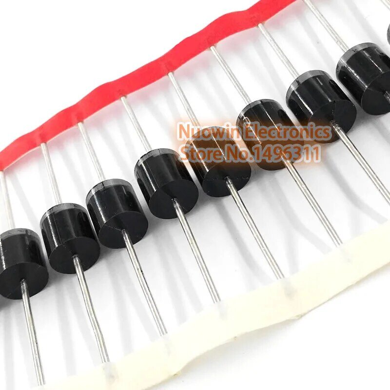 20pcs 10A10 10.0 ซิลิคอนแอมป์วงจรเรียงกระแสไดโอด 10A 1000V R-6 6A10 6A