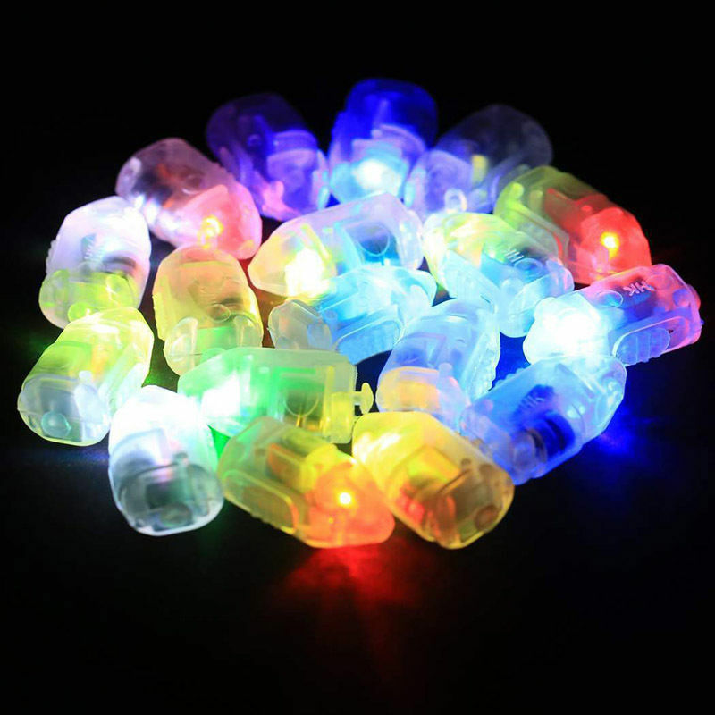 50 Cái/lô Đèn LED Chống Nước Lồng Đèn Giấy Bóng Ánh Sáng Cho Tiệc Cưới Trang Trí