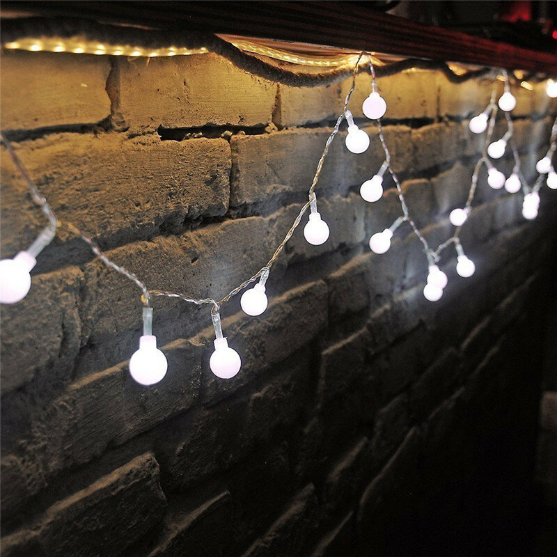 New 2M 20LED Colorful Ball String Lights AA Battery Operated Fairy holiday Party Wedding Christmas Flashing LED Home Decoration